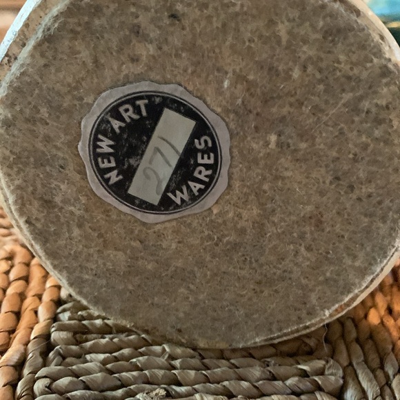 VTG 1940 new art wares Victorian couple 10 inches chalk ware - Picture 6 of 7